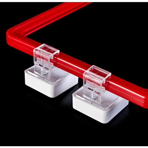 Plastic POP Frame Match Accessories Hanging Clips Holder by Magnet on Base For Supermarket Poster Paper Signage Display 10 Pairs