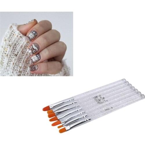 Nail Pen Plastic Nail Art Brush Set 7PCS/Set Painting Moulding Pen Modeling Pro Manicure Kit Nail Art Tools