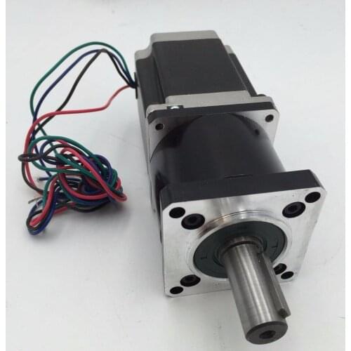 Reducer+NEMA23 1.1Nm Motor kits Ratio 100:1 Planetary Geared Stepper Motor 57mm L56mm 3A 14mm Shaft with Keyway for CNC Router