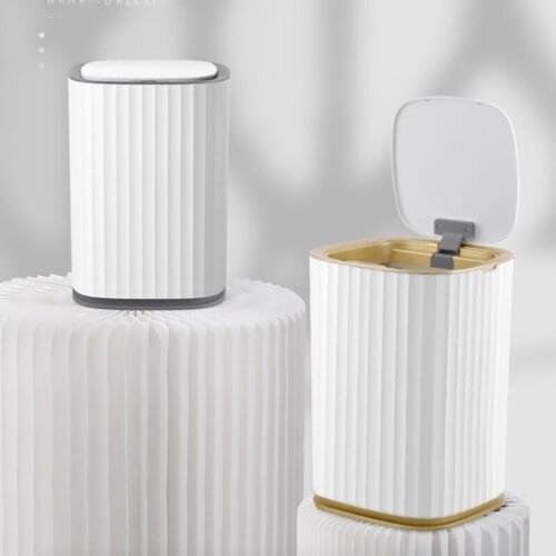 Smart Automatic Trash Can Kitchen Bathroom Trash Bin Large Capacity Garbage Bin with Lid Waterproof Smart Induction Garbage Can