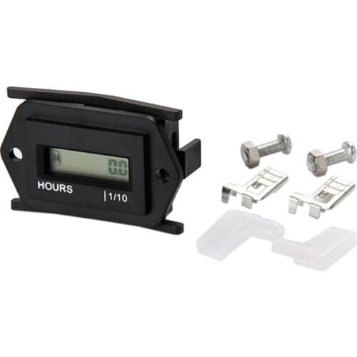 Waterproof Snap In Hour Meter Counter for Generator Marine ATV Motorcycle Snowmobile Boat Jet Ski UTV Dirt Bike DC4.5-60V Diesel