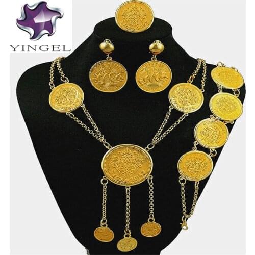 Dubai gold jewelry fine jewelry sets women fashion necklace fine jewelry sets women necklace big necklace