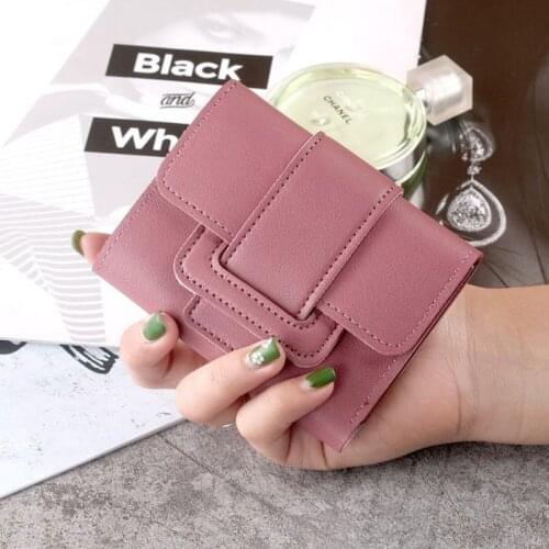 Women Short Wallet Multifunctional Mini Money Purses Small Fold Bag Female PU Leather Coin Card Holders Purse Zero Money Pouch