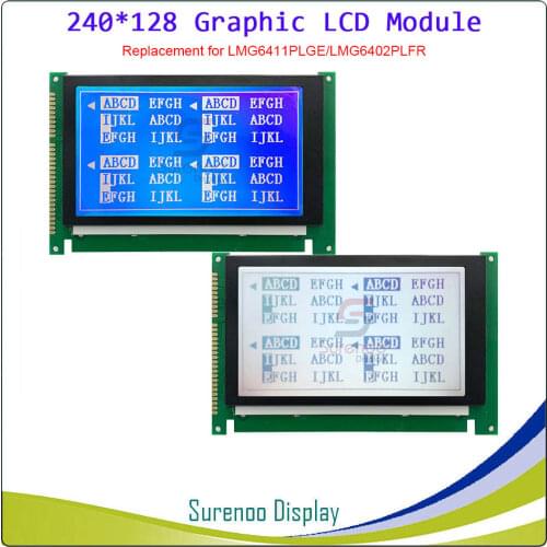 4.7" 240128 240*128 LCD Module Display Screen Replacement for LMG6411 LMG6411PLGE with LED Backlight