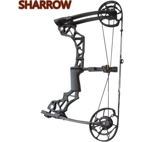 1Pc Archery Catapult Steel Ball Bowfishing Dual-use Compound Bow 40-60lbs Adult Adjustable For Outdoor Hunting Shooting Training