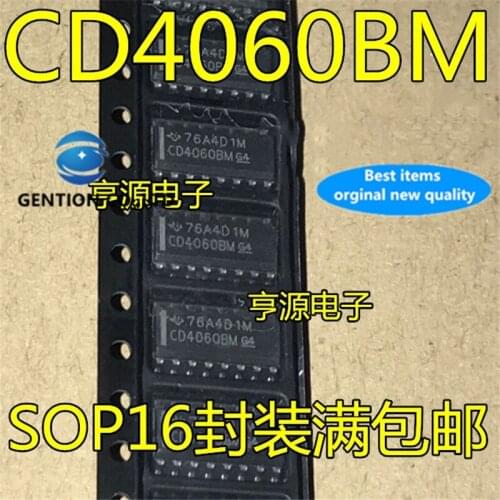 100Pcs CD4060 CD4060BM SOP-16 Binary counter chip in stock 100% new and original