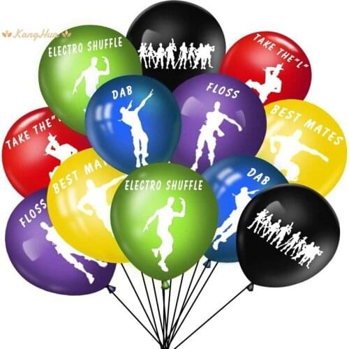 12 Inch Fortnition Latex Balloon Set Game Party Dance Balloon Round Balloons Kids Birthday Party Decoration Baby Shower Balloons