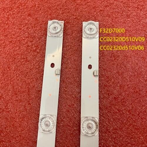 2pcs/set LED Backlight Strip for F32D7000C TI3211DLEDDS LSF320HN08-M02 KM32K1-SX CO 01 CC02320D510V09 CC02320d510V06 32E20