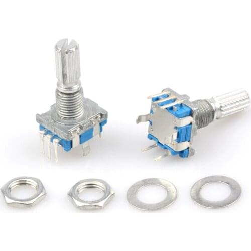 20pcs Plum Handle 20mm Rotary Encoder Coding Switch EC11 Digital Potentiometer 5Pin