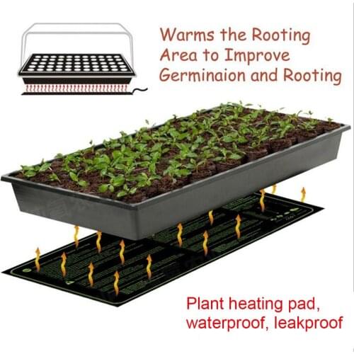52x24cm Plant Heating Mat 110v/220v Seedling Flower Electric Blanket Waterproof Warm Durable Hydroponic Heating Pad