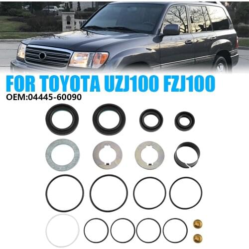 Auto Rubber Power Steering Rack Assembly Repair Gasket Kit Toyota Land Cruiser 1998-2007 Lexus LX470 1998-2007 OEM: 04445-60090