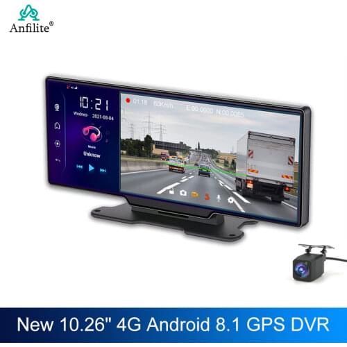 10.26" 4G Car dvr Rearview mirror dash cam Camera Android 8.1 WIFI GPS ADAS 1080P Auto Recorder Registrar Touch screen Dashboard