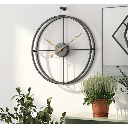 20 Inch Large Silent Wall Clock Modern Design Clocks For Home Decor Office European Style Hanging Wall Watch Clocks Silent reloj