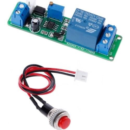 DC 12V Timing Timer Delay Turn OFF Switch Relay Module 1~10s Adjustable