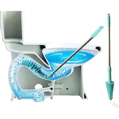 Long-handled Toilet Plungers Piston Type Dredge Device Household Toilet Sewer Pipe Clogging Dredge Tools Desatascador Desague