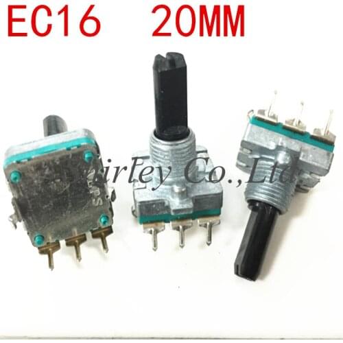 1PCS /10PCS ALPS Alps type EC16 encoder 24 pulse point non positioning shaft long 20MM digital potentiometer switch