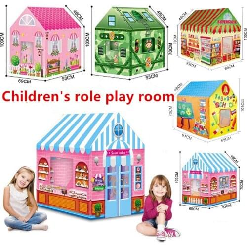 Game House Play Tent Fire Truck Police Bus Foldable Pop Up Toy Playhouse Cloth Childrens Toy Tent Model