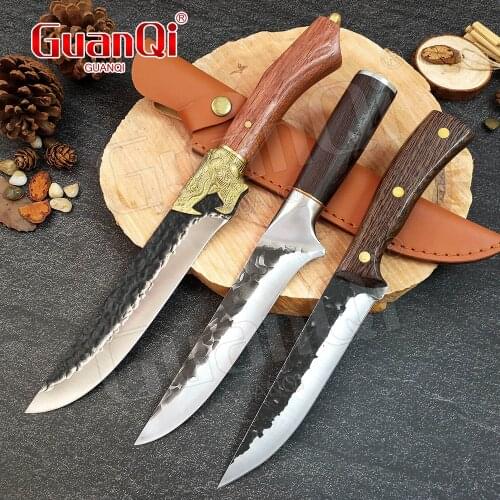 Forged Stainless Steel Kitchen Knives Boning Knife Forged Slaughter Boning Knife Special Knife Meat Cutting Knife Fishing Knife