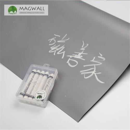 Magnetic double-layer gray color writing board 0.6*0.9m educational drawing chalkboard decorative wallpaper