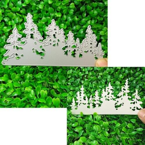 Metal cutting die suitable for Christmas DIY scrapbook album 3D greeting card making creative forest template 2021 NEW