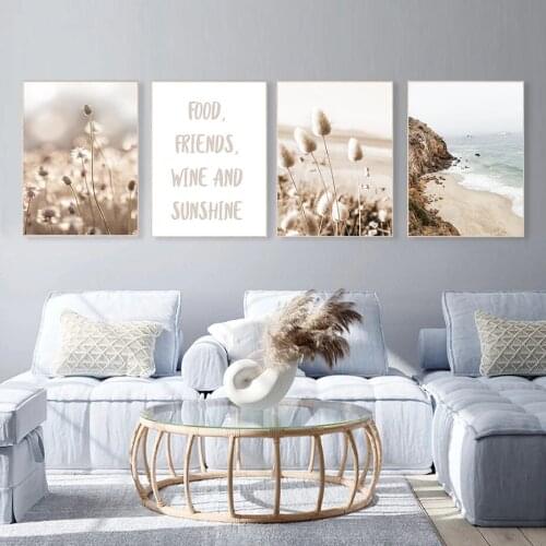 Nordic Natural Landscape Posters Flowers and Plants Landscape Picture Wall Art Oil Painting Home Decor Living Room Design Print