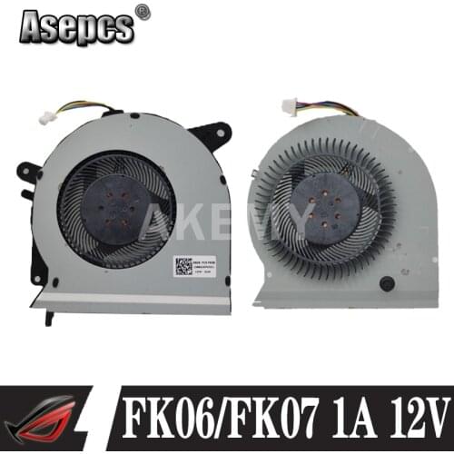 New CPU GPU Cooler Fan For Asus ROG Strix GL503 GL503VS GL503VM Laptop DC 12V 1A DFS2013126Q0T FK07/DFS2013126R0T FK06 Radiator