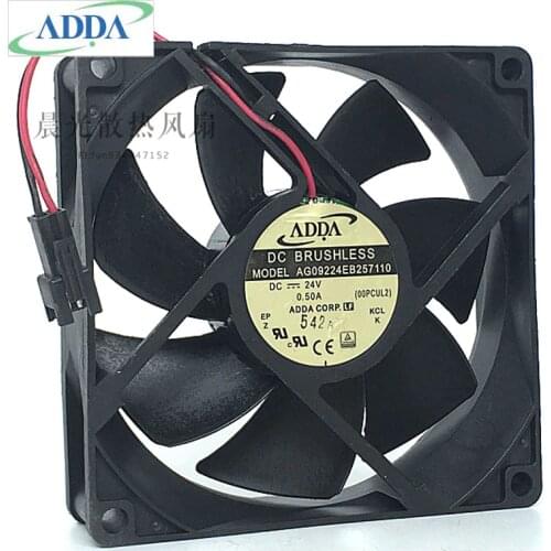 Original FOR ADDA AG09224EB257110 9CM 24V 0.50A 9025 dual ball inverter server cooling fan