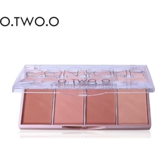 O.TWO.O Contour Palette Face Shading Grooming Powder Makeup 4 Colors Long-Lasting Face Make Up Contouring Bronzer Cosmetics