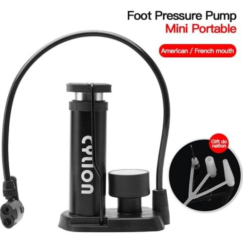 Portable Pump Mini Bike Floor Pump Foot Activated Bicycle Air Pump Inflatable Tools For Swimming Pools And Swimming Rings New