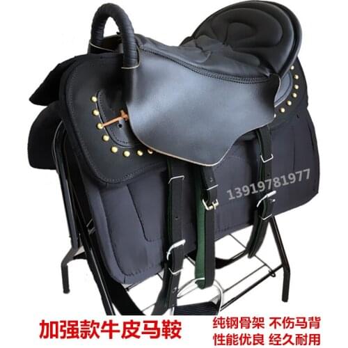 Horse Riding Saddle Pad Full Set horseback Riding Accessories Full Leather Saddle
