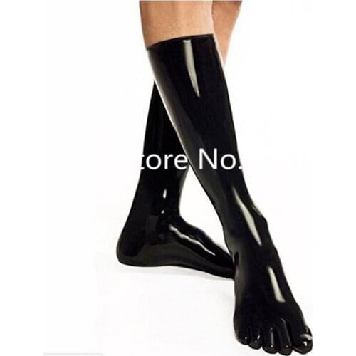 Sexy Latex Five Toe Socks Unisex Sexy Latex Five Fingers Socks S-XXL Size