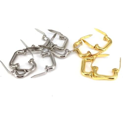 30PCS 24*7*12MM Jewelry box tiny handle, cosmetic case small handle with foot Gold/Silver mini pull