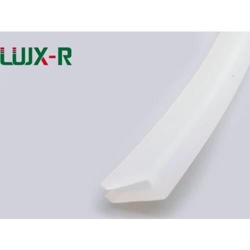LUJX-R Silicon U Type Sealing Strip For Thick 8mm-15mm Glass Shower Door Window Silicone Rubber Seal Strip Weatherstrip U Shape