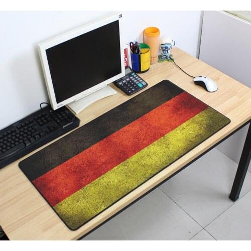 Locked edge Vintage Gaming Mouse Pad Plain Extend UKUSKorea Flag thick Desk Keyboard Mouse Mat Mousepad Gamer for 70x40cm Game