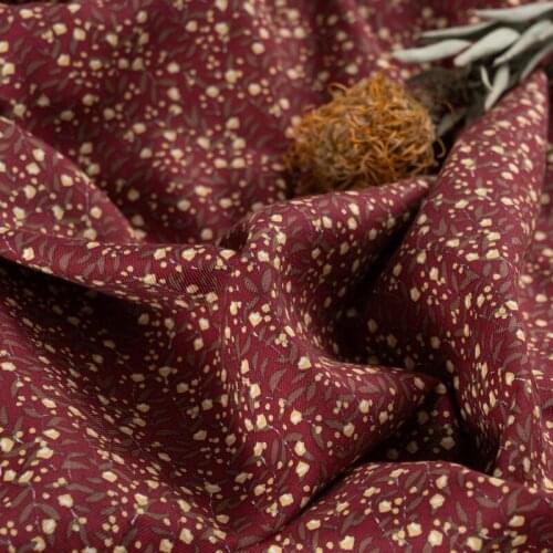 High grade pure cotton fabric Floret printing tissus Autumn winter Gown Dress patchwork