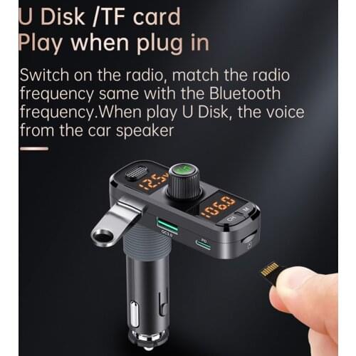 Dual USB Fast Charger Car Accessories Music Player Car Accessories Gadgets MP3 Player Handsfree USB Chargers