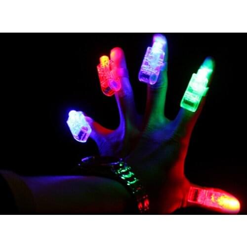 100 PCS/lot Led Finger Light Ring Laser BeamTorch Lights Glowing Flashing Lamps KTV Party Dance show gifts decorations toys kids