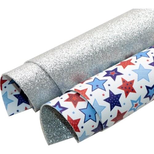 20*33cm Glitter Double Sided Faux Leather Sheet Synthetic Leather Fabric For Bows Crafts DIY Handmade Material,1Yc17298