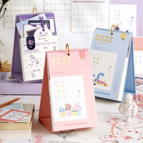 2022 Romance Express Series Desk Calendar Envelope Design Pocket Calendar Creative Office Desktop Decoration