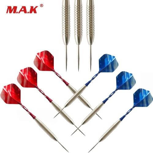 22g 3 Pcs 2 Color Needle Dart Aluminum Shafts PET Flight Iron Barrel Steel Tip Hard Dart for Indoor Game Activity