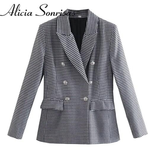 Женские двубортные пиджаки Alicia Sonrisas China At AliExpress