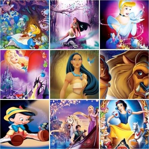 5D Diamond Painting Disney Princess Frozen Cross Stitch Kit Full Drill Diamond Embroidery Mosaic Picture Home Decoration Gift
