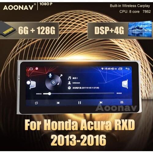 128G 2 din Android car radio For Honda Acura RDX 2013-2016 car GPS navigation DvD player multimedia Stereo receiver Head Unit