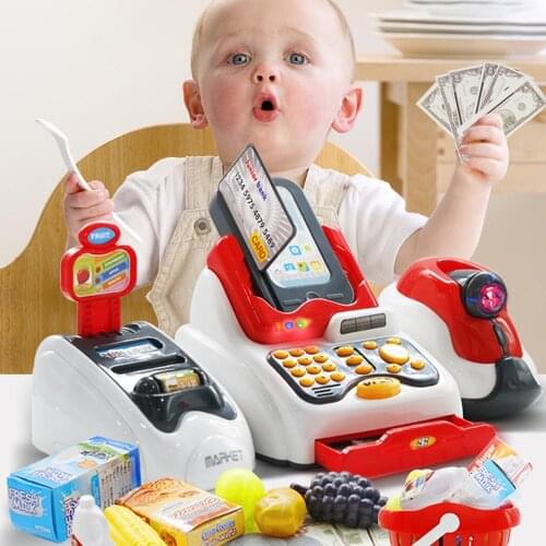 Childrens simulation multi-function supermarket cash register set pretending to play childrens logical thinking ability toys