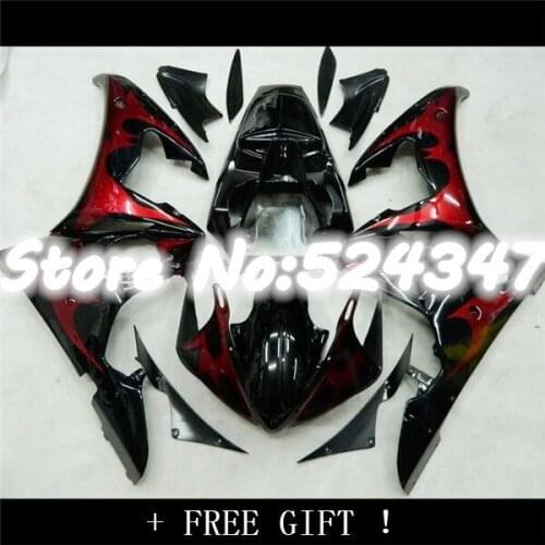 Fei-fairings for YZF R6 03 04 05 YZF-R6 03-05 YZF 600 R6 2003 04 2005 fairing kits Red black