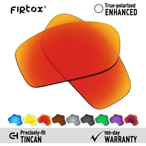 Firtox True UV400 Polarized Lenses Replacement for-Oakley Tincan Sunglasses (Compatiable Lens Only) - Multiple Colors
