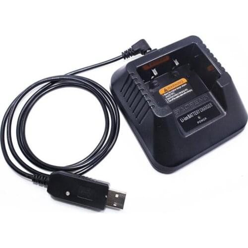 Li-ion Battery Charger USB Adapter Charger For BAOFENG UV-5R UV5R BF-F8HP Plus Two Way Radio Walkie Talkie Accessories