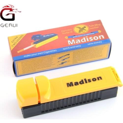 Drop Shipping Cigarette Rolling Machine Manual Tobacco Roller Cigarette Maker Portable Smoking Accessories Gift for Men