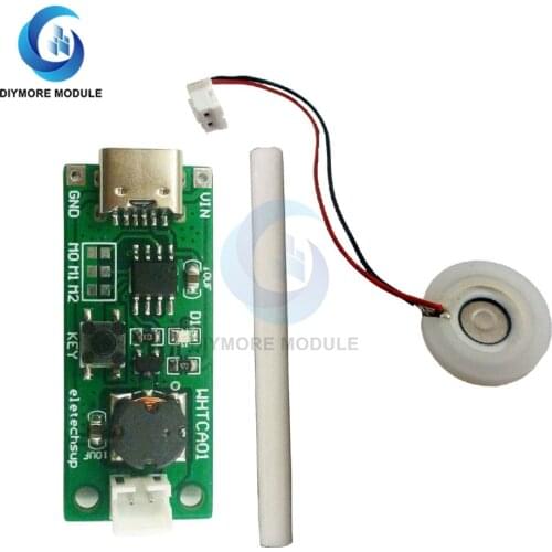 Type-C USB Mini Humidifier DIY Kits Mist Maker Driver Circuit Board Fogger Atomization Film Atomizer Sheet Mini Oscillating