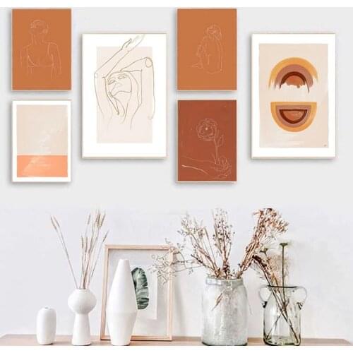 Modular Hd Prints Rainbow Picture Home Decoration Line Paintings Canvas Abstract Poster Wall Art For Living Room No Framework